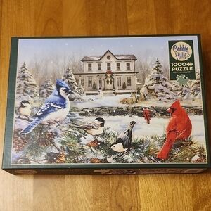 Cobble Hill 1000 Peice Puzzle Country House Birds